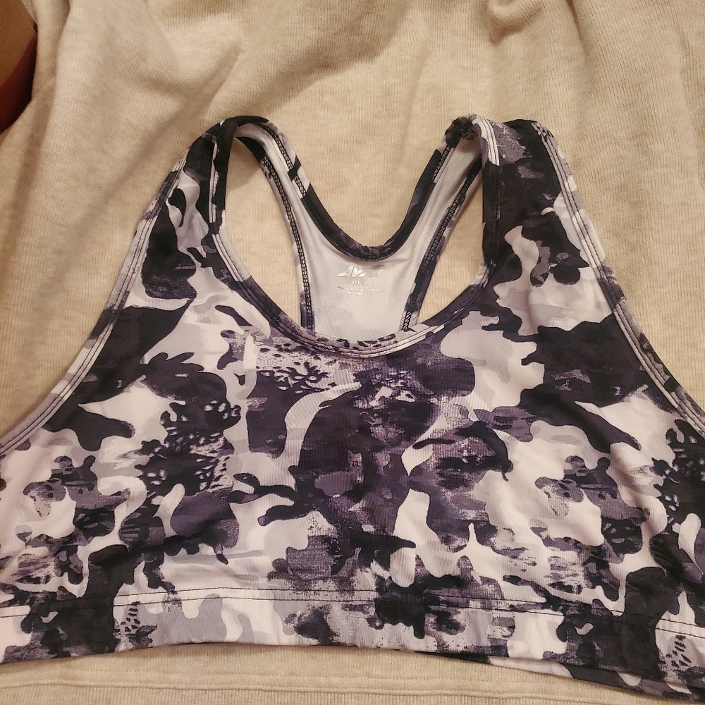 Womens camo sports bra